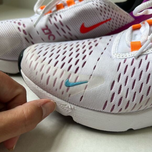 Nike Air Max 270 Shoes FUSCHIA Dream/Bright White/Crimson FD0824-100 Size 8.5 - Picture 8 of 9